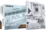 Gigabyte B850 EAGLE ICE | Processor family AMD | Processor socket AM5 | DDR5 | Supported hard disk drive interfaces SATA, M.2 | Number of SATA connectors 4