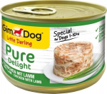 Gimcat GIMDOG Little Darling Pure Delight Chicken with lamb - wet dog food - 150g