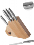 Stoneline SENSE - 5 pc knife block - wood