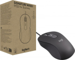 Log Logitech Mouse M520 Signature Wired f. Bus,. OPT USB-C black F&uuml;r Links- and suitable for right-handed people