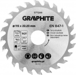 Graphite Circular saw blade, widiowa, 115 x 22.23 mm, 24 in order to