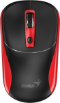 Genius Computer Technology Genius Mouse Wireless mouse, NX-7123, czarno-czerwona, Optical, 1200DPI
