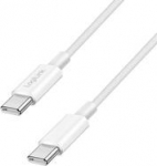 LogiLink USB-C 1.0m w nylon braided white - kabel LogiLink USB-C - USB-C 1.0m M/M nylon braid, white