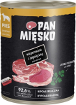 PAN MIĘSKO Pork with lamb - wet dog food - 800g
