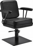 Activeshop Gabbiano hairdressing chair Madrid black with black base