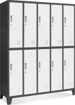 Jan Nowak Cupboard BHP clothing 10-anthracite-white door: BARTEK, 1360 x 1720 x 450 mm