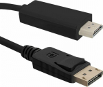 Cable Qoltec DisplayPort - HDMI 2m czarny (50441)
