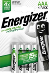 ENERGIZER Akumulator Power Plus AAA L92 700 mAh 4 szt. blister
