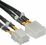 InLine ATX/EPS 8-pin - ATX/EPS 8-pin, 0.3m, Czarny (26630A)