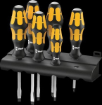 Wera Tools Wera Kraftform screwdriver set 932/918/6 do beating + hanger (05018287001)