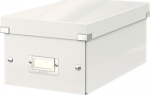 Hoiukarp kokkupandav DVD-dele Leitz WOW Click&Store valge, 206x147x352mm, lam.kartong
