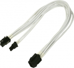 Nanoxia Kabel PCI-E 6- auf 6+2-Pin, 30 cm, Single, wei&szlig;