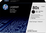 29 HP 80x 2x Schwarz LaserJet Toner cartridge