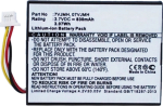 CoreParts Battery 3.07Wh Li-ion 3.7V, 830mAh Black for RAID