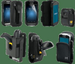 Mobilis REFUGE Holster HHD GUN L - REFUGE Holster HHD GUN L, front pocket, incl.: basic belt, fits for: mobile terminals with gun