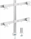 InLine InLine&reg; Aluminium monitor desk mount for 4 monitors up to 32'', 8kg