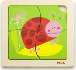 Viga Viga 50140 Puzzle on the pad - Ladybug