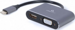 Cablexpert | USB Type-C to HDMI and VGA display adapter | A-USB3C-HDMIVGA-01 | USB Type-C
