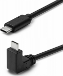 MicroConnect USB-C cable 1m, 3.2 Gen2, one, end Angled , 60W, 10Gbps