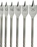 Dedra drill A set of spade drill bits for wood 6szt:10.12.16.18.20.25m