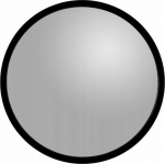 Mirror ETAP Round Mirror Fi 65 Moby Black Rama MDF