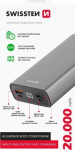 Swissten Aluminium Power Power Bank 2xUSB / USB-C / Micro USB / 20W / 20000 mAh