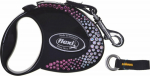 TRIXIE Flexi FLEXI LANYARD GLAM S / SIZE.S COMPOSITIONS Onyx CZARNY