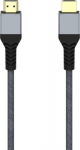 Hama 00305012, 3 m, HDMI Typ A (Standard), HDMI Typ A (Standard), 3D, 48 Gbit/s, Schwarz, Grau