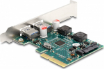 Delock PCI Express x4 Map 2 x extern USB 10 Gbps Typ-A Buchse - Low Profile form factor - PCIe - USB 3.2 Gen 2 (3.1 Gen 2) - Low profile - PCIe 3.0 - SATA 15-Pin - Gr&uuml;n - Grau