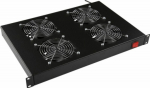 Lanview 4 FANS, ANALOG THERMOSTAT, RACK MOUNT FAN MODULE 1U