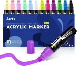 Acrylic Marker Pens ARRTX, 12 Colours