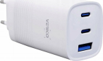 Verico Charger MOJO GaN 65W PD, 3-Port (USB-A & USB-C) WH retail