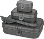 Lunchbox PASCAL READY, zestaw 3 containers and cutlery, KOZIOL