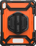 Urban Armor Gear UAG Plasma Series - Rear cover for Tablet - resistant - with stand & Hand Strap - Orange/Schwarz - f&uuml;r Apple 10.9-inch iPad (10. Generation)