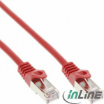 InLine Patchcord, Cat.5e, SF/UTP, 0.5m, czerwony (72550R)