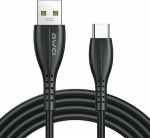 Kabel USB Awei USB-A - USB-C 1 m Czarny (CL-115T)