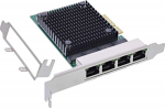 Karta sieciowa InLine Quad Gigabit NIC 4x RJ45 2.5Gb/s PCIe x4 category. low profile