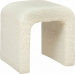Atmosphera Bow stool boucl&eacute; SEVI, wys. 43 cm
