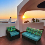 Hobbygarden R1 KAJA BLUE PILLOW + BLUE LEAVES