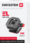 Swissten EASY LOCK Holder for mobile phone Car / Home / Office / 4" - 6.8"