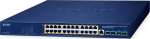 Planet 24-Port 10/100/1000T 802.3bt, PoE + 4-Port 10G SFP+ Managed