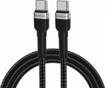 Kabel USB Wozinsky USB-C - USB-C 2 m Czarny (5907769308741)