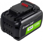 Green Cell Power tool battery DeWalt XR 18V 9Ah