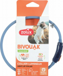 Zolux ZOLUX Collar LED for puppies and small dogs, luminous silicone BIVOUAK blue