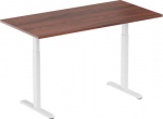 Adjustable Height Table Up Up Bjorn White, Table top L Dark Walnut