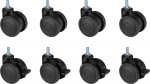 OPLITE Lockable castors for GTR S8/S8 Elite black retail