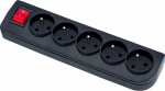 Elgotech A splitter for extension cord with a switch 5-sockets z/u czarny GN-50W-2