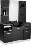 Activeshop Gabbiano hairdressing console with sink B085B czarna