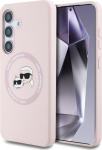 Karl Lagerfeld Liquid Silicone K&CH Heads MagSafe Case for Samsung Galaxy S25 Plus