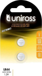 Uniross Batteries Uniross Alkaline AG13 LR44 Button cell batteries 160mAh, 2 stk